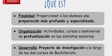 Bachillerato de Excelencia. IES Villa de Valdemoro