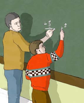 Explicación de un profesor en clase