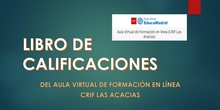 Libro de calificaciones del aula virtual del CRIF Las Acacias