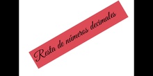 PRIMARIA_6º_RESTA DE NÚMEROS DECIMALES