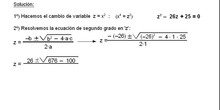 Álgebra: 13.Bicuadradas