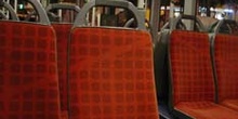 Interior de un autobús, Barcelona