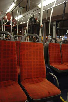 Interior de un autobús, Barcelona