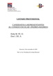 LISTADO PROVISIONAL CANDIDATOS ELECCIONES CONSEJO ESCOLAR