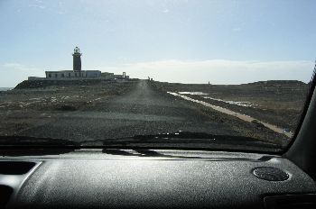 Paisaje visto desde el coche, Canarias