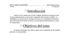 Nutrición y ejercicio físico. 3º ESO