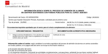 Información sobre Admisión 20-21 - Raíces
