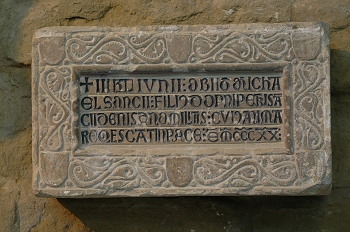 Lauda sepulcral de Miguel Sanchez de Nisano, Huesca