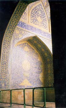 Interior de Masjid-i-Shah, Isfahan (Irán)