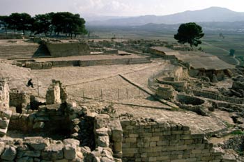 Patio del Palacio de Festos, Creta