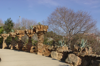 Zona de jardines, Parque Güell, Barcelona