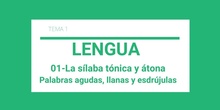 01-Sílaba tónica y átona