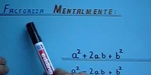 Factorización Mental Polinomios "Igualdades Notables"