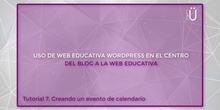 Curso Wordpress básico. Tutorial 7. Creando un evento de calendario