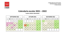 Calendario escolar 2021-2022