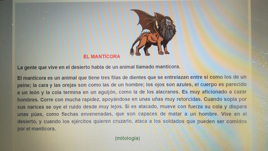 Comprensión lectora 25 de marzo