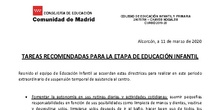 Tareas Ed.Infantil (11 al 25 de marzo)