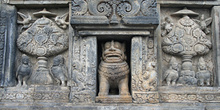 León simbolo de Prambanan, Prambanan, Jogyakarta, Indonesia