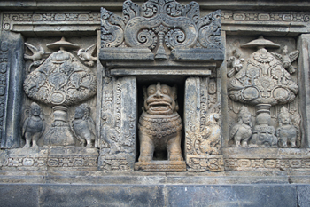 León simbolo de Prambanan, Prambanan, Jogyakarta, Indonesia