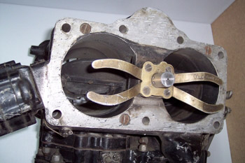 Mariposa de un carburador de 2 cuerpos