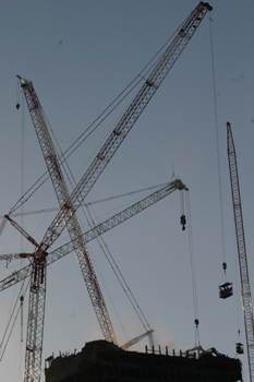 Grúa demoledora del Windsor