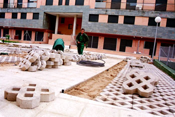 Trabajos de pavimentación