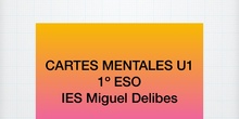 Cartes mentales. Francés 1º ESO IES Miguel Delibes (Madrid).