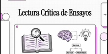 Lectura crítica de ensayos