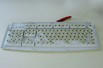 Vista interna de un Teclado