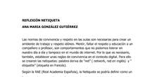 REFLEXION NETIQUETA