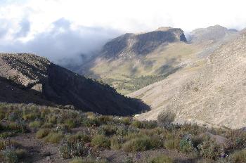 Vista panorámica desde el Refugio de Piedra Grande (4200m), Pico