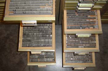 Chivalete para composición tipográfica