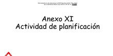 Anexo XI. Actividad planificación