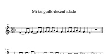 Partitura Flauta Mi tanguillo desenfadado