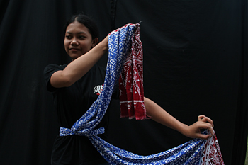 Postura tradicional, baile Javanes, Java, Indonesia