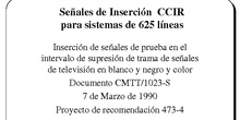 Señales de inserción CCIR para sistemas de TV de 625 lineas