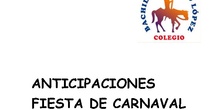 Anticipaciones fiesta de carnaval