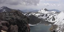 Laguna del Sol (4000m), vista desde el Pico del Fraile (4500m)