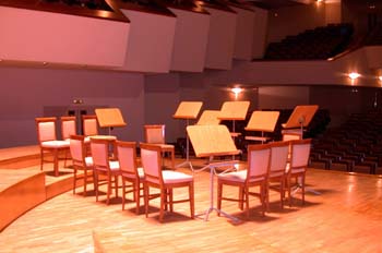 Escenario para un concierto sinfónico