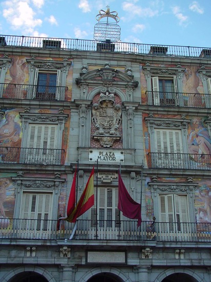 Fachada de la Casa de la Panadería en la Plaza Mayor de Madrid