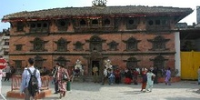 El Palacio de los Reyes Malla en el centro de Katmandú, Nepal