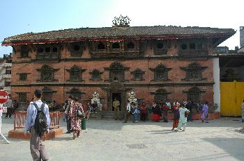 El Palacio de los Reyes Malla en el centro de Katmandú, Nepal