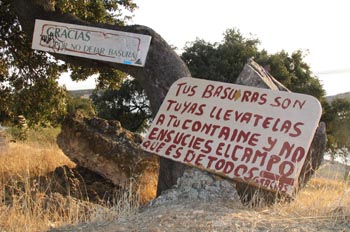 Prohibido arrojar basura, Extremadura