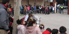 Visita de sus Majestades los Reyes Magos al colegio Luis Bello en moto 2018 24