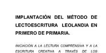 072_INICIACIÓN A LA LECTURA COMPRENSIVA Y A LA ESCRITURA CREATIVA A TRAVÉS DE LOS CUENTOS