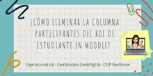 ¿Cómo eliminar la pestaña participantes del rol de estudiante en moodle?