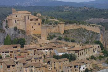 Vista general del Castillo de Alquézar, Huesca