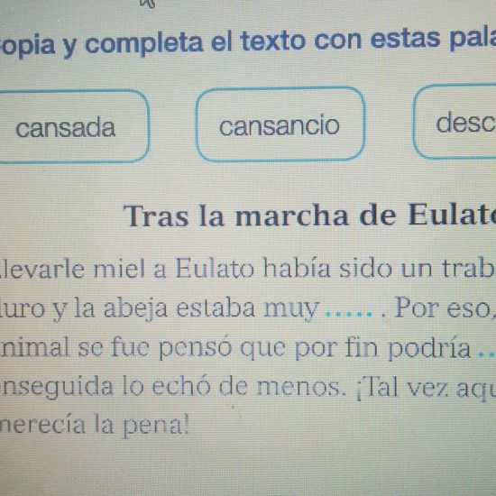 EJERCICIOS DE LENGUA 15 DE ABRIL 2