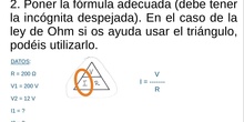 Tutorial para resolver el ejercicio de Ley de Ohm explicado en el resumen