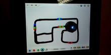 Pruebas de dibujo de circuitos Ozobot en 3º.